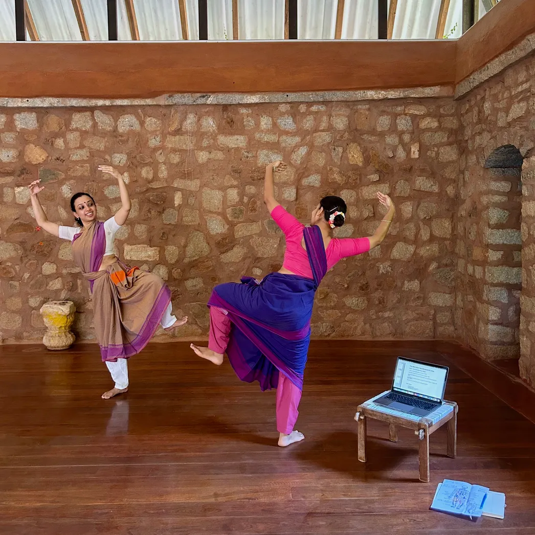 Dancers at practice
